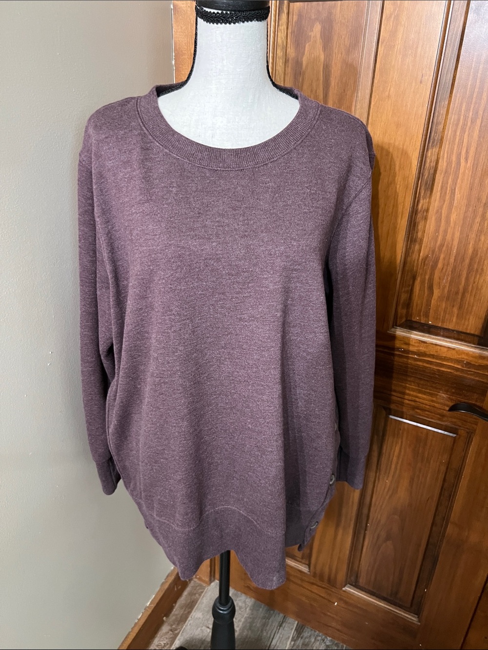Women's Crewneck Sweater - Plum